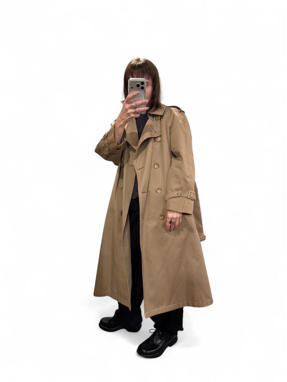 Vintage London Fog Plaid Lined Trench Coat
